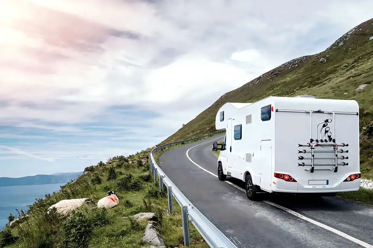 RV powered by the M Series lithium battery for reliable off-grid energy storage