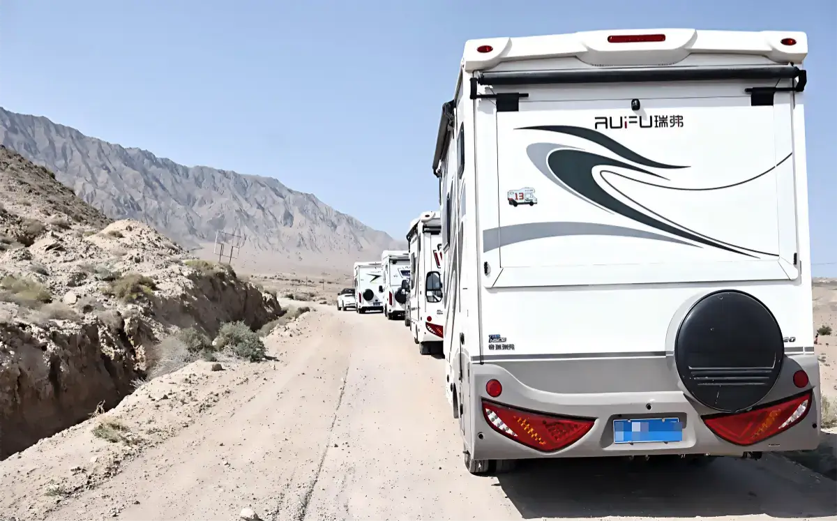 Compact LIBERGRID RV power system with lithium batteries and integrated inverter installation