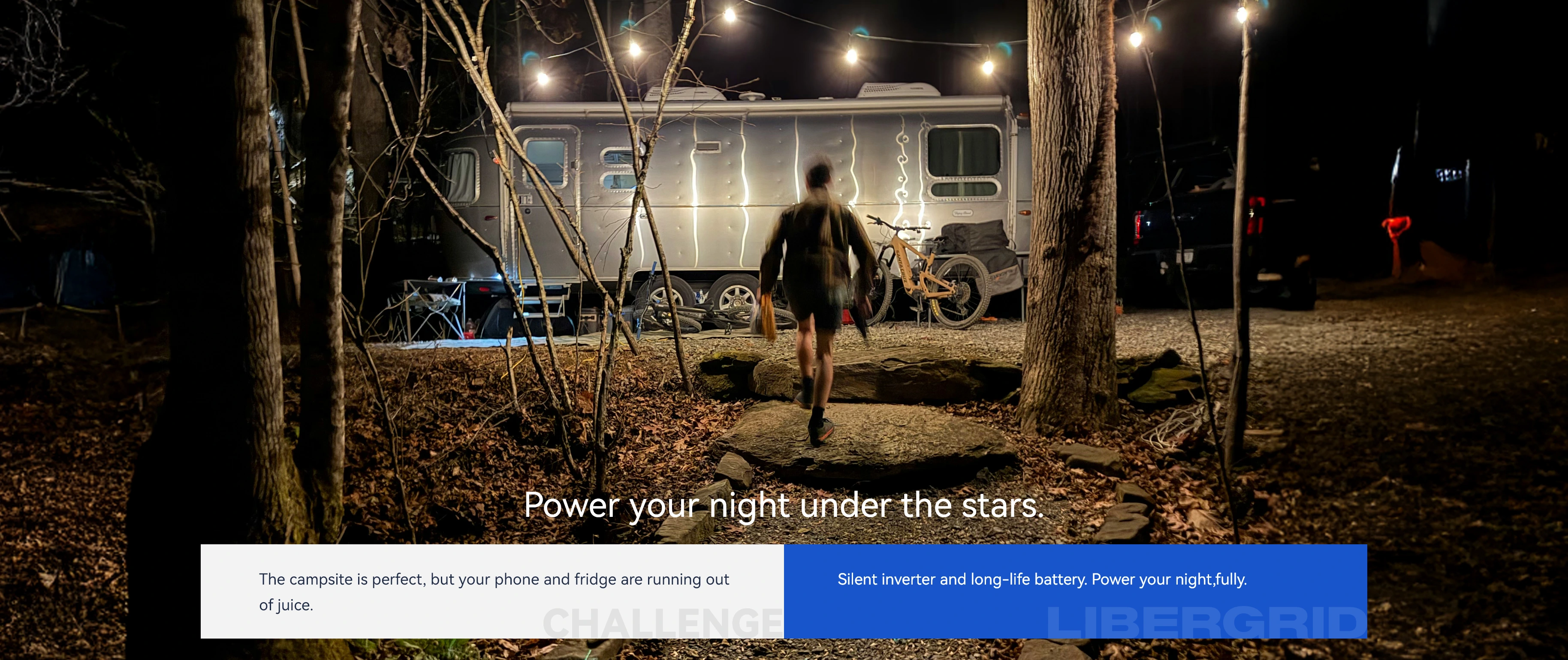 RV urban escape camping power solution